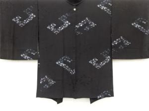 草花模様織り出し　一つ紋　羽織